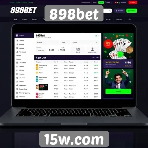 Interface do usuário do site 898bet em revisão